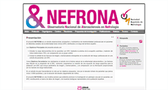 Desktop Screenshot of nefrona.es